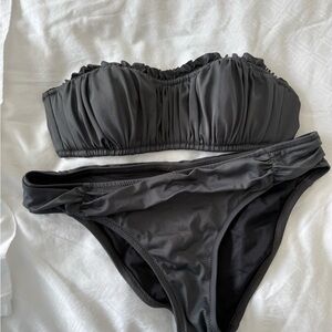 J. Crew Gray Bikini Set